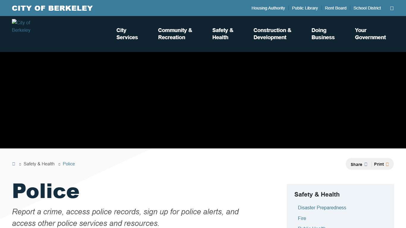 Police City of Berkeley